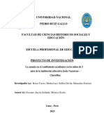 Avance Hasta El Planteamiento de La Situación Problematica