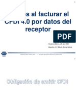 Errores Facturas CFDI 4.0 Por Datos Del Receptor