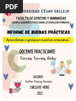 Informe de Buenas Practicas Docente