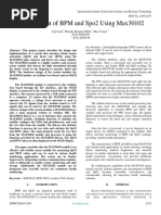 Measurement of BPM and Spo2 Using Max30102