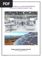 20220308-Policy On Solar Panel & Allied Equipment Manufacturing'2022