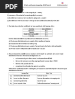 MCQs - Wealth and Income Inequality