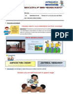 1ro Grado A - Ficha de Trabajo - Clase 3 - 3ra Experiencia de Aprendizaje