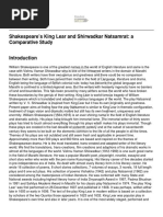 Shakespeare's King Lear and Shirwadkar Natsamrat A Comparative Study