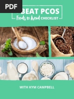 Beat PCOS Foods To Avoid Checklist With Kym Campbell (Smart Fertility Choices)