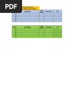 % Working TABLE