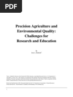 Precision Agriculture and Environmental Quality: Challenges For Research and Education