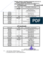 Date Sheet DIT 1st Term Exam 2021 Theory Practical