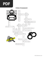 Crime Crossword For Yes Students