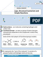 Functional Groups, Structural Isomerism, and Simple Reactions