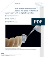 Update On The Index Technique' in Worn Dentition - A No-Prep Restorative Approach With A Digital Workflow