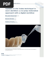 Update On The Index Technique' in Worn Dentition - A No-Prep Restorative Approach With A Digital Workflow