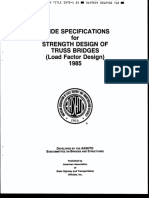 AASHTO Guide Specifications For Strength Design of Truss Bridges