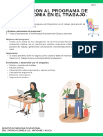 Invitación Programa de Ergonomia