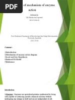 Theories of Mechanism of Enzyme