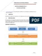 Actividad Del Plan de Auditoria