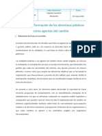 Actitudes y Formación de Directivos Como Agentes de Cambio