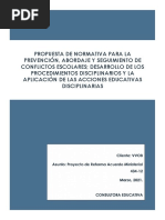 Prevencion Abordaje y Seguimiento de Conflictos Escolares 2021