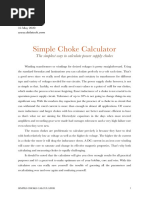 Simple Choke Calculator Tutorial