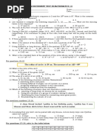 Achievement Test in Mathematics 10