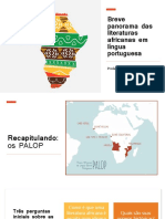 Breve Panorama Das Literaturas Africanas em Língua Portuguesa