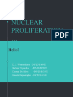 Nuclear Proliferation