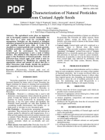 Synthesis and Characterization of Natural Pesticides From Custard Apple Seeds