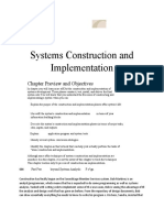 Systems Construction and Implementation