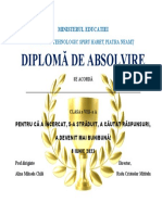 Diploma Absolvire