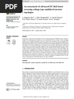 An Assessment of Advanced DC-link Based Reversing Voltage Type Multilevel Inverter Topologies