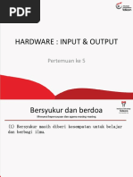 Hardware Input Output