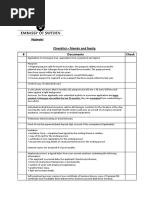 Visiting Family and Friends Document Checklist