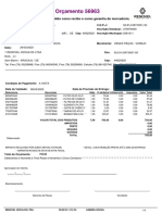 Orçamento 56963: Não É Documento Fiscal, Não É Válido Como Recibo e Como Garantia de Mercadoria