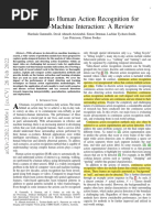 Continuous Human Action Recognition For Human Machine Interaction A Review