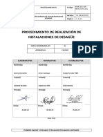 Procedimiento de Instalaciones de Desague