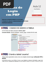 Aula Tela de Login