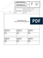 Procedimiento Operativo - EVALUACION INICIAL DE RIESGO