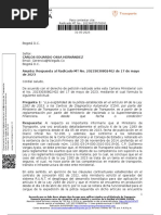 Carlos Eduardo Ossa Hernández: para Contestar Cite: Radicado MT No.: 20234070578391 31-05-2023