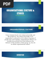 Organisational Culture & Ethics: by Shidin Divakaran