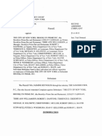 Nia Jasmine Reynolds v. City of New York, Et Al. (Second Amended Complaint)