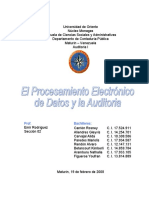 El Proc. Elect. de Datos y La Auditoria