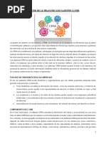 Gestión de La Relación Con Clientes o CRM