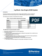 Parts Bulletin: 4000 Series Long Block-Gas Engine BOM Update