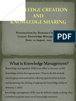 Knowledge Creation & Knowledge Sharing