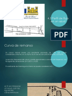 4.3 Ejemplo de Perfil de Flujo en Un Azud