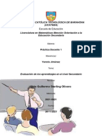 La Evaluación de Los Aprendizajes en El Nivel Secundario