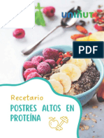 Recetario Postres Altos en Proteína