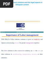 3 Labor Management Relations and The Legal Aspects in Ethiopian