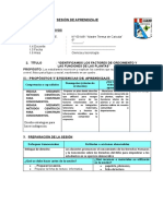 SESIÓN DE APRENDIZAJE Ciencia