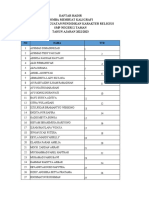 Daftar Hadir Kaligrafi Qiro'ah Hafalan